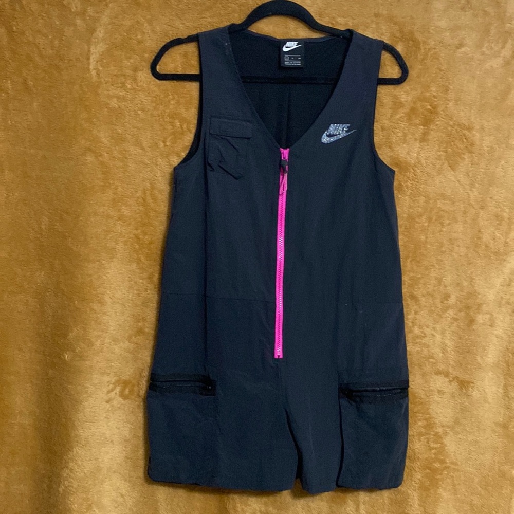 Nike Black Zip-up romper